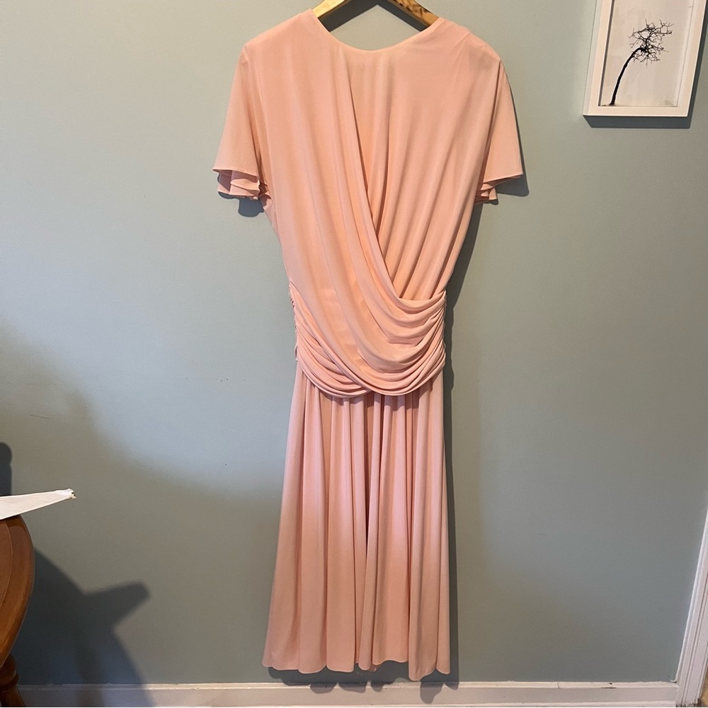 Vintage Baby Pink Column Dress